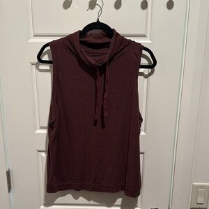 Sleeveless Prana Burgundy Top Size L